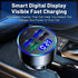 5 Port Car Charger Cigarette Lighter USB Charger, LED Voltage Monitor (4USB+PD) Adapter Compatible with