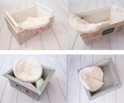 Newborn Baby Photography Props Posing Blanket, Professional Contoured Positioner Set with Flexible Metal Edges