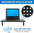Corner Monitor Stand | Adjustable Height Corner Desk Shelf | Triangle Screen Riser, Ergonomic Space Saving Design