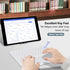 Wireless Keyboard with Touchpad - Ultra-Slim Portable Rechargeable Bluetooth Keyboard for iPad/iPad Pro (White)