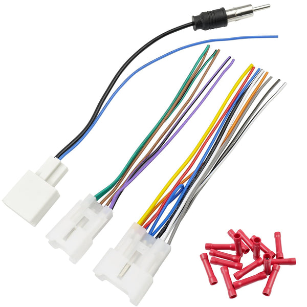 Radio Wiring Harness Adapter Kit for Toyota Camry, Corolla, RAV4, Cruiser, Sienna, Tacoma, Highlander, Prius, Car