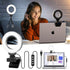 Ring Light for Laptop/Computer, 4'' Small Video Conference Lighting with Tripod, 3 Light Modes & 10 Brightness