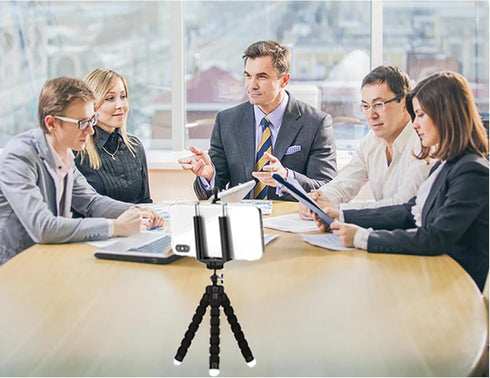 Tatibana Mini Tripod,Sponge Tripod with Phone Holder Flexible Bracket with Wireless Remote and Smartphone Clamp