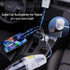 OHLPRO 5 in 1 Retractable Car Charger, 168W USB C Cigarette Lighter Adapter, Fast Charger with Dual USB Ports