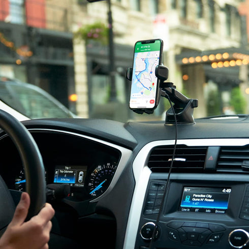 iOttie Car Charger Easy One Touch Wireless 2 Qi Charging Dashboard Phone Mount for iPhone, Samsung Galaxy, LG