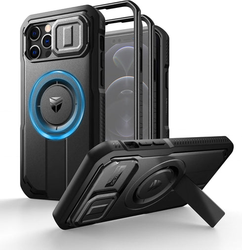 Dexnor for iPhone 12 & iPhone 12 Pro Case with Slide Camera Cover