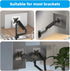WEARSON 2PCS/LOT 75x75 mm 10,12,13,15.6,16,17,17.3,18.5,19,22 inch 5-11lbs Non VESA Monitor Mount Adapter - VESA