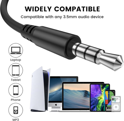MOSWAG in Ear Wired Headphones, Wired Earbuds with Microphone, 3.5mm Jack Suitable for Smartphones, Computers, Laptops