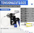 Stainless Steel Cable Tie Gun Kit with 150PCS Ties, Tool for Fastening and Cutting Metal Cable Ties