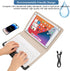 HD 10 Tablet Case, Universal Tablet Keyboard Case, Slim Folding PU Leather Stand Cover with Bluetooth Keyboard for Most