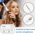 FOVAL Power Step Down 220V to 110V Travel Voltage Converter for Hair Straightener with 4-Port USB Charging
