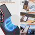 Samsung Galaxy S23 Ultra Case, Slim Drop-Proof, Anti-Skid Edge, MagSafe Compatible, Silky Translucent Back, Black/Red.