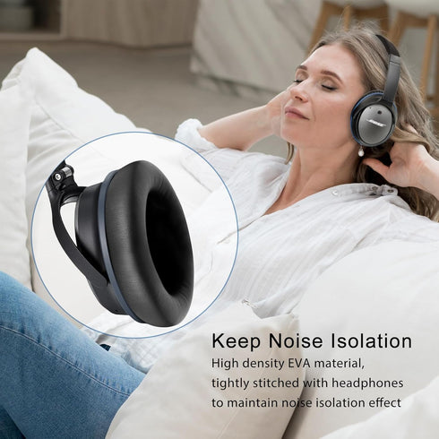 Ear Pads Cushions Replacement for Bose QC35 ii, QC35, QC45, Earpads for Bose QuietComfort 45 35ii 35 Headphones
