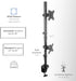 VIVO Dual Vertically Stacked Monitor Desk Mount, Adjustable Stand for 2 Ultrawides up to 34 inches