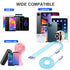 iPhone LED Light Up Flowing Charging Cable, 4Ft Multi 3 in 1 USB Universal Fast Charging Cord for Android/Apple