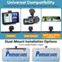 License Plate Bracket for Rear Camera: Universal Rear View Mirror Camera Mount for License Plate - Metal Rust-Proof Backup Camera Bracket for Carplay Android Auto Head Unit Dash Cam