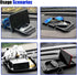 Car Dashboard Anti-Slip Mat Cell Phone Holder, Double-Groove Sticky Gel Pad with Number Plate for Navigation