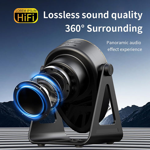 Hounyoln 5 1 1800mAh 360 4-13" in Induction Bluetooth Speaker with Phone Stand, RGB Lighting Induction Speaker