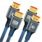 Thsucords 8K 4K HDMI Cables 15FT 2 Pack, High Speed Braided HDMI