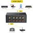 PROZOR RCA Switch 4 Way Bi-Directional RCA Splitter, Volume Control, No Power Supply Needed