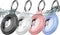 4 Pack IPX8 Waterproof AirTag Keychain Holder Case, Soft Full-Body Shockproof for Luggage, Keys, Dog Collar