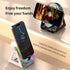 Hounyoln 5 1 1800mAh 360 4-13" in Induction Bluetooth Speaker with Phone Stand, RGB Lighting Induction Speaker