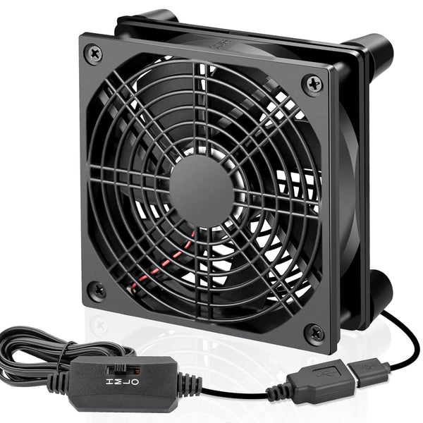 120mm 5V USB Quiet Computer Cooling Fan with Multi-Speed Controller for Router