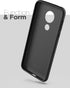 ENCASED Moto G7 Power Case (Thin Armor) - Slim Fit Flexible Grip Phone Cover for Motorola G7 Power, Black