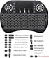 2.4G Mini Wireless Keyboard with Touchpad Mouse, Upgraded Multi Backlit, Portable with USB Receiver