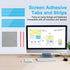 SAVITA 12pcs 2pcs Privacy Screen Adhesive Strips and Plastic Slide Mount Tabs for Computer Monitors with Microfiber