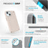 Speck Presidio2 15 6.1 inch 14 13 Grip iPhone Case - - Compatible with iPhone & - Bleached Bone/Heirloom Gold/Hazel
