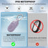 2 Pack for Samsung Galaxy SmartTag2 Case, TUDIOW Waterproof Protective Silicone Cover for Keys, Pets, Luggage