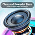 Bluetooth Shower Speaker Waterproof - Small Portable Bluetooth Speaker Wireless with Clip - Powerful Bass and Louder Volume - Colorful Lights and Lightweight with TWS Pairing - Pink