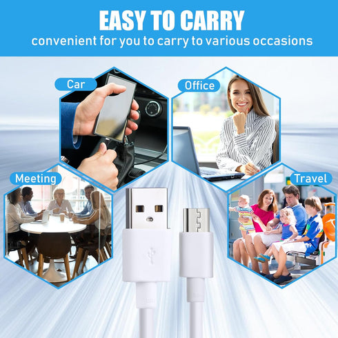 Kanayu 50 Pcs Micro USB Cable Bulk, 3.3 Ft Fast Charging Cable, Compatible with Samsung Galaxy S7, S6 Edge, Kindle, PS4