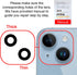 ASDAWN Back Rear Camera Lens Glass Replacement for iPhone 14 6.1 inch & 14 Plus 6.7 inch with Pre-Installed Adhesive &
