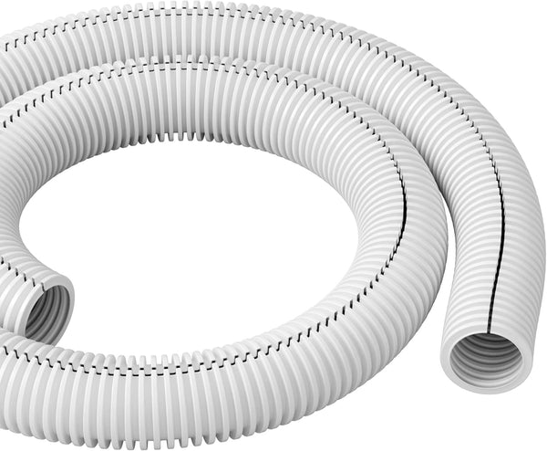 D-Line White 43in Cable Sleeve, Flexible Wire Protector Tubing, 1.26in Diameter
