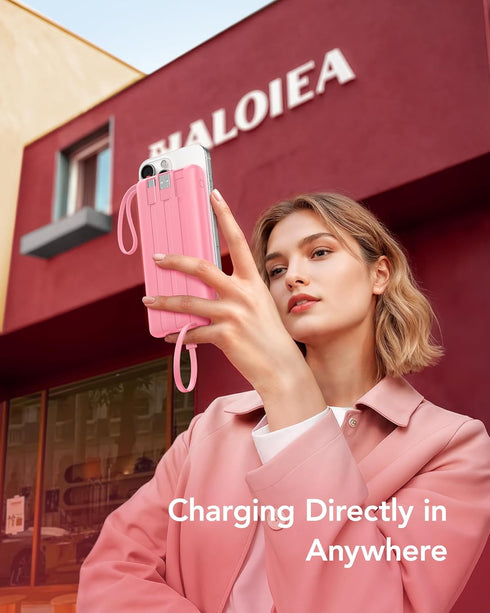 VRURC 4 5 2 17 16 15 14 13,Samsung,Android-Barbie Pink(1 Pack) Portable Phone Charger, Travel Portable Charger