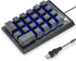 Rottay Number Pad, Mechanical USB Wired Numeric Keypad with Blue LED Backlit 22