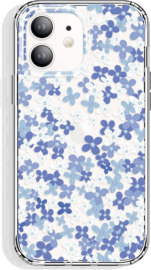 iPhone 12 Case and iPhone 12 Pro Case Clear 6.1 Inch with Pattern Design, Slim TPU Cover + Shockproof Bumper for Women