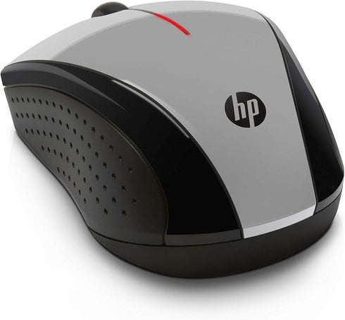 HP X3000 G3 15-Month 1600 XP,8, 11 (683N9AA#ABL) Wireless Mouse Silver, up to Battery,Scroll Wheel, Side Grips