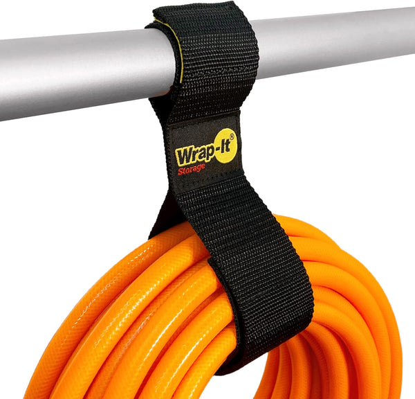 Twin-Straps by Wrap-It Storage - 16" (6-Pack) Hook and Loop Hanging Cable Wrap for Cord and Hose Storage