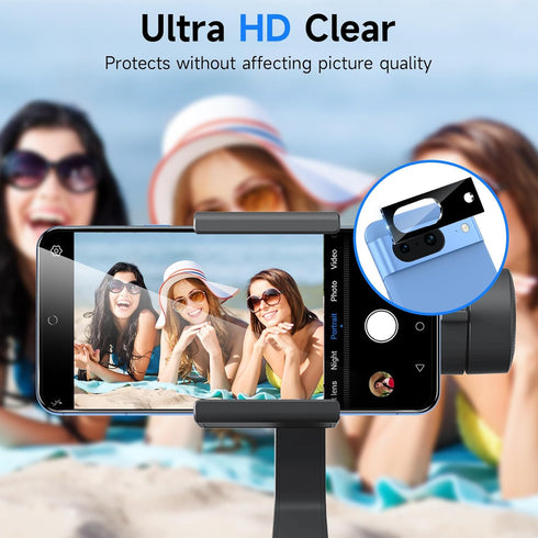 3 Pack Google Pixel 8A 5G Screen Protector & Camera Lens Protector, Full Coverage, HD Photography, Rapid Adsorption,