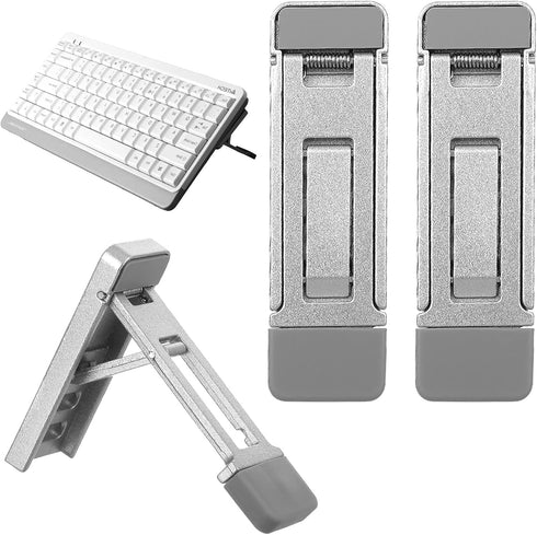 Alrhso 2 Pcs Keyboard Riser Tilt Stand Laptop Feet Riser Adhesive Keyboard Stands