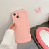 Cute Curly Wave Edge Phone Case for iPhone 13 Pro Max - Soft Liquid Silicone with Camera Protection, Pink.