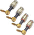 Right Angle Banana Plugs to 4mm Female Banana Jack Speaker Audio Adapter for Amplifier Sound Systems 4Pack