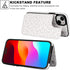 HAOPINSH iPhone 15 Plus Case Wallet with Card Holder, White Leopard Pattern Flip Folio PU Leather Case