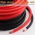AWG 8 Gauge Wire Cable - 50ft Each (Black/Red) Copper Clad Aluminum CCA with 8ga terminals, 60A ANL Fuse Block for