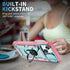 Case for iPhone 14, Shockproof Impact Resistant with Slide Lens Protective Cover Case for iPhone 14 (6.1 inch) (Pink Green)