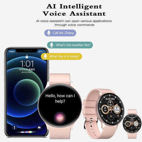 Smartwatch for Men and Women, 1.32'' Touch Screen Fitness Tracker, 20+ Sports Modes, IP67 Waterproof, Heart Rate/Sleep