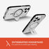 Tech21 Evo Crystal Kick Case for iPhone 15 Pro - Compatible with MagSafe, Impact Protection - Clear/Black